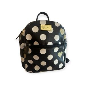 Betsey Johnson Polka Dot Mini Backpack